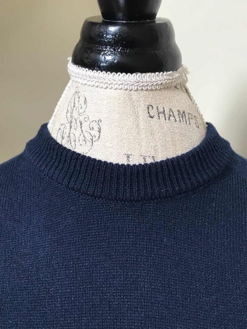 Thom Browne Hector Jumper Sweater Womens 40 Small Navy Blue Crew Neck Wool Dog - Picture 7 of 14